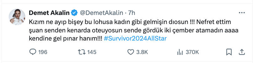 demet akalin dan pinar saka ya sema aydemir tepkisi kendine gel